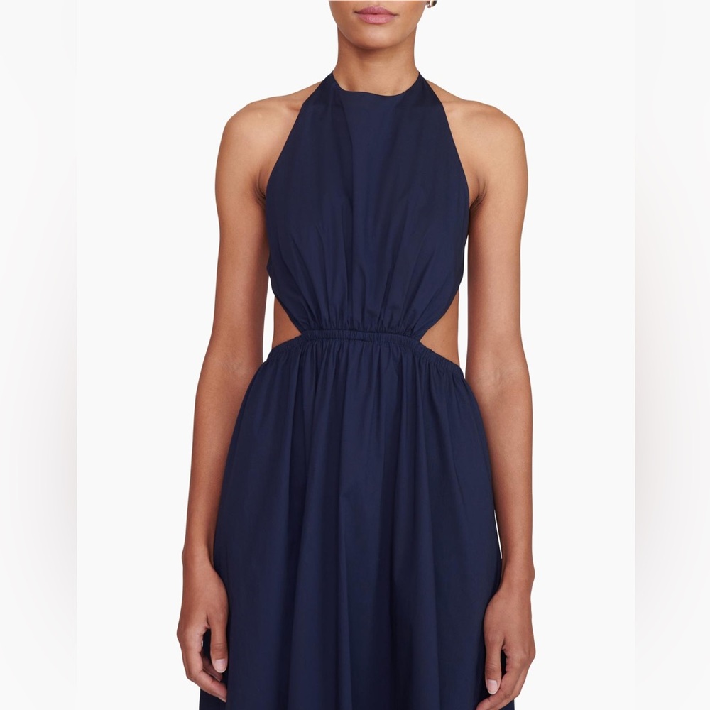 STAUD Vanessa Side Cutout
Stretch Cotton Halter Dress - Picture 2 of 7
